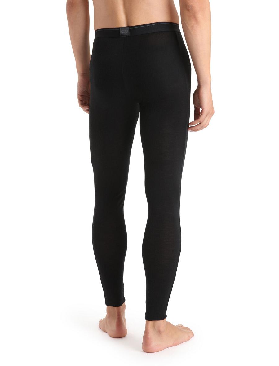 Base Layers Icebreaker Merino 175 Everyday Thermal Leggings With Fly Homme Noir | FR 1400ZUTG